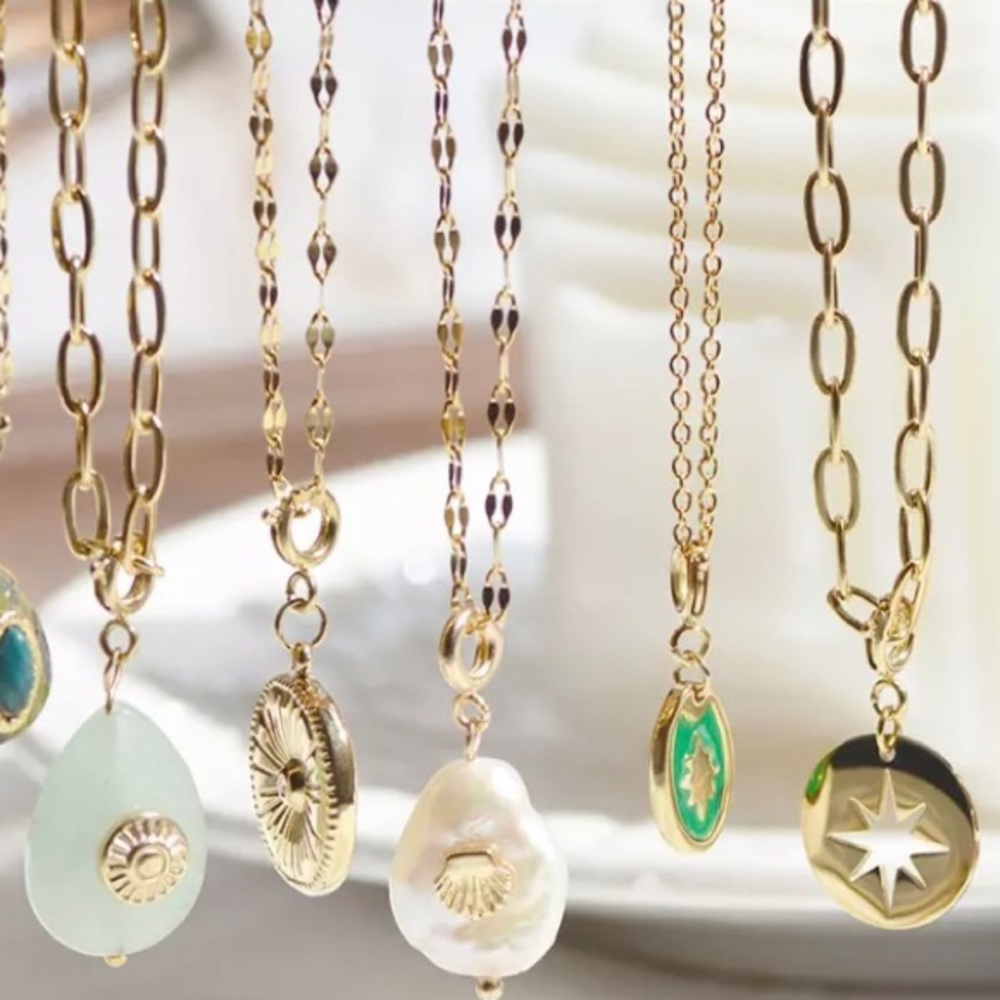 Necklace Charms  Gold Pendant